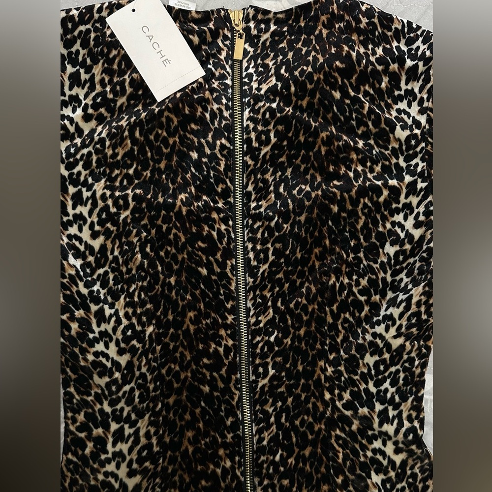 Cache Animal Print Long Sleeve Dress - Picture 7 of 13